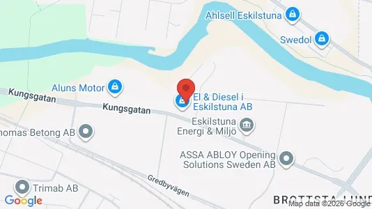 Industrilokaler att hyra i Eskilstuna - kort over placeringen