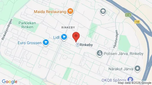 Affärslokaler att hyra i Västerort - kort over placeringen