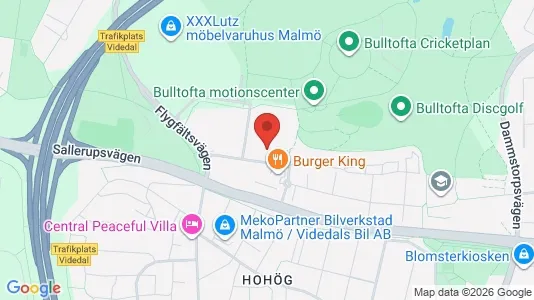 Affärslokaler att hyra i Malmö Centrum - kort over placeringen