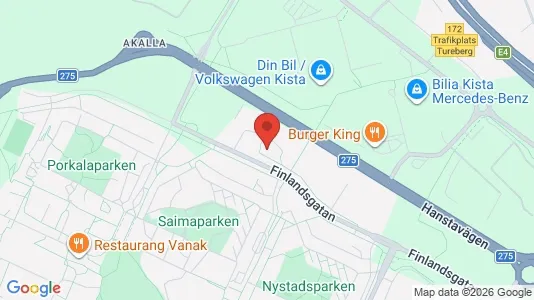 Affärslokaler att hyra i Västerort - kort over placeringen