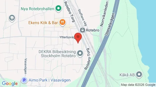 Affärslokaler att hyra i Sollentuna - kort over placeringen