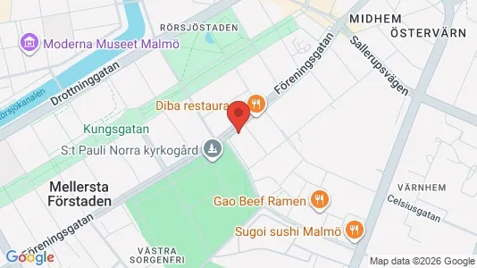 Kontorslokaler att hyra i Malmö Centrum - kort over placeringen