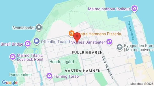 Kontorslokaler att hyra i Malmö Centrum - kort over placeringen