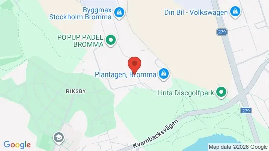 Affärslokaler att hyra i Västerort - kort over placeringen
