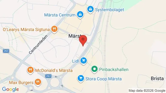 Affärslokaler att hyra i Sigtuna - kort over placeringen