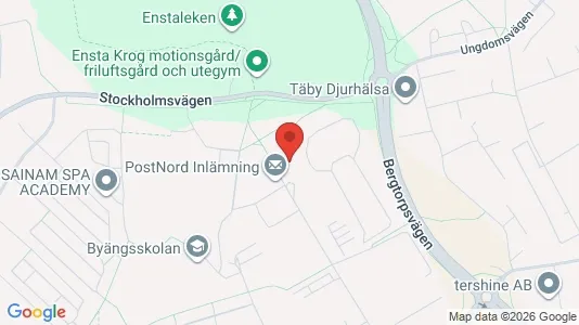 Kontorslokaler att hyra i Täby - kort over placeringen