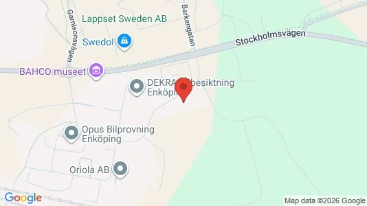 Affärslokaler att hyra i Enköping - kort over placeringen