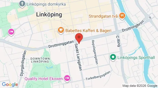 Kontorslokaler att hyra i Linköping - kort over placeringen