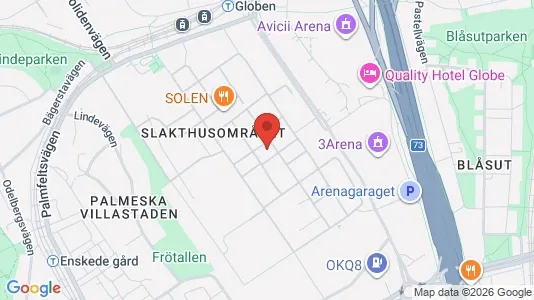 Kontorslokaler att hyra i Söderort - kort over placeringen