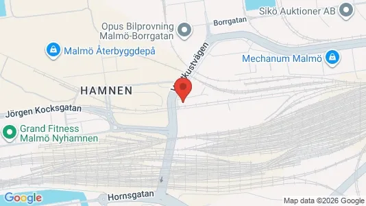 Kontorslokaler att hyra i Malmö Centrum - kort over placeringen