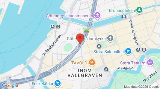 Kontorslokaler att hyra i Göteborg Centrum - kort over placeringen