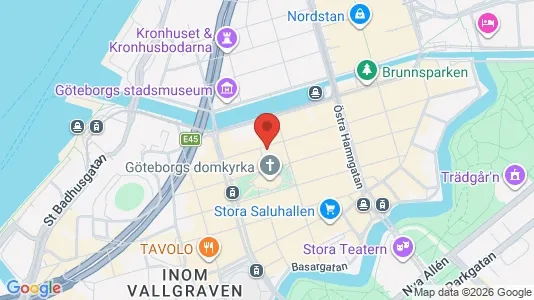 Affärslokaler att hyra i Göteborg Centrum - kort over placeringen