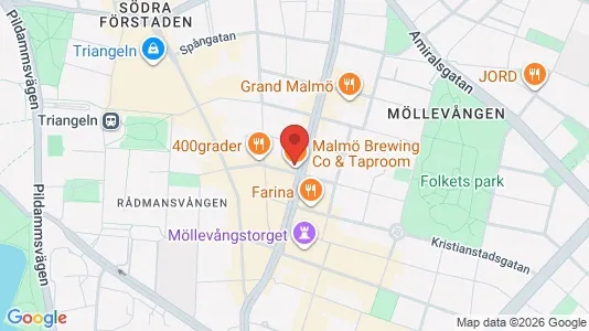 Kontorslokaler att hyra i Malmö Centrum - kort over placeringen