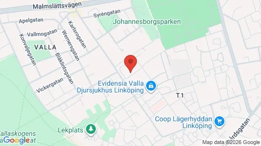 Kontorslokaler att hyra i Linköping - kort over placeringen