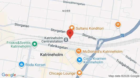 Kontorslokaler att hyra i Katrineholm - kort over placeringen