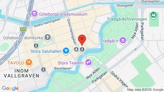 Kontorslokaler att hyra i Göteborg Centrum - kort over placeringen