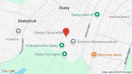 Kontorslokaler att hyra i Uppsala - kort over placeringen
