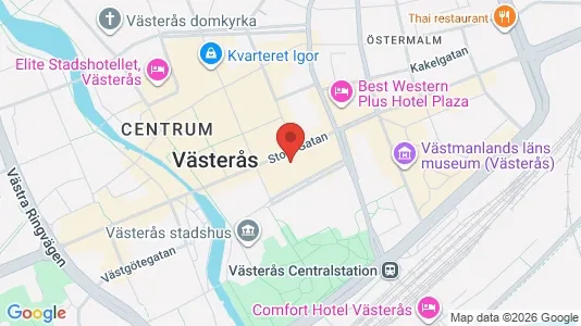 Kontorslokaler att hyra i Västerås - kort over placeringen