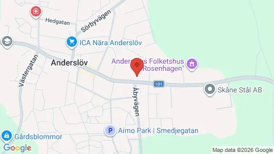 Kontorslokaler att hyra i Trelleborg - kort over placeringen