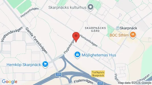 Kontorslokaler att hyra i Söderort - kort over placeringen