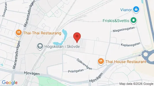 Kontorslokaler att hyra i Skövde - kort over placeringen