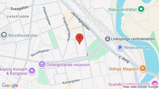 Kontorslokaler att hyra i Linköping - kort over placeringen