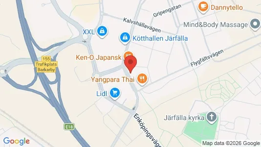 Kontorslokaler att hyra i Järfälla - kort over placeringen