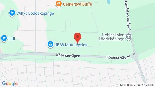 Lagerlokaler att hyra i Kävlinge - kort over placeringen
