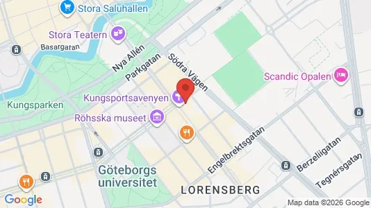 Kontorslokaler att hyra i Göteborg Centrum - kort over placeringen