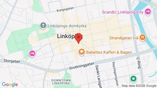 Kontorslokaler att hyra i Linköping - kort over placeringen