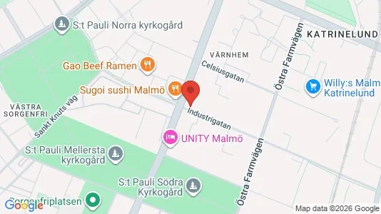 Lagerlokaler att hyra i Malmö Centrum - Bild från Google Street View