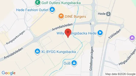Kontorslokaler att hyra i Kungsbacka - kort over placeringen
