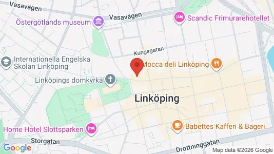 Kontorslokaler att hyra i Linköping - kort over placeringen