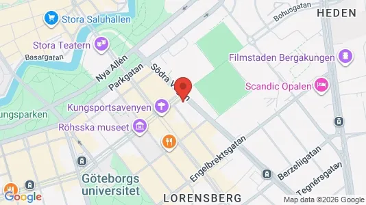 Kontorslokaler att hyra i Göteborg Centrum - kort over placeringen