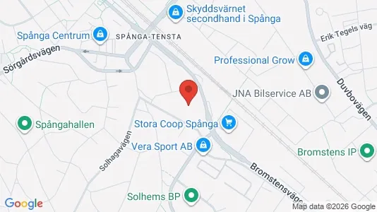 Kontorslokaler att hyra i Västerort - kort over placeringen