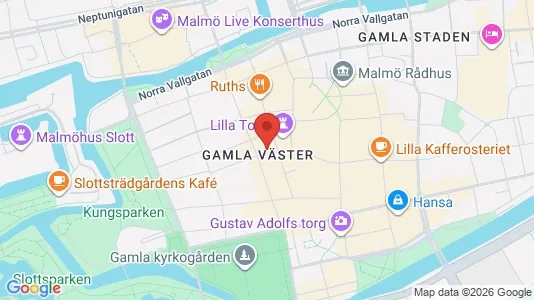Kontorslokaler att hyra i Malmö Centrum - kort over placeringen