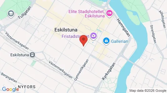 Kontorslokaler att hyra i Eskilstuna - kort over placeringen