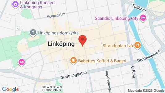 Kontorslokaler att hyra i Linköping - kort over placeringen