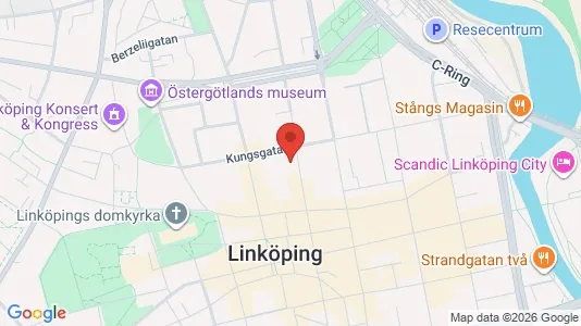 Kontorslokaler att hyra i Linköping - kort over placeringen