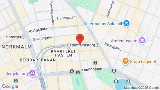 Kontorslokaler att hyra i Stockholm Innerstad - kort over placeringen