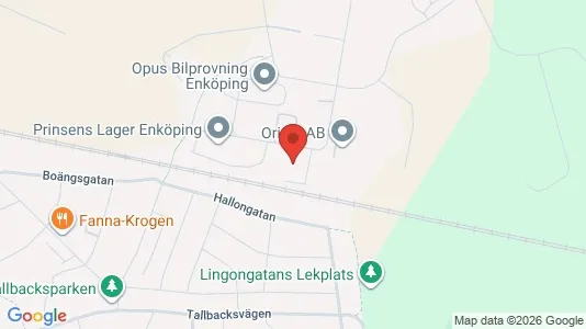 Kontorslokaler att hyra i Enköping - kort over placeringen