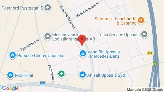 Industrilokaler att hyra i Uppsala - Bild från Google Street View