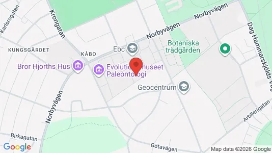 Kontorslokaler att hyra i Uppsala - kort over placeringen