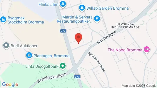 Kontorslokaler att hyra i Västerort - kort over placeringen