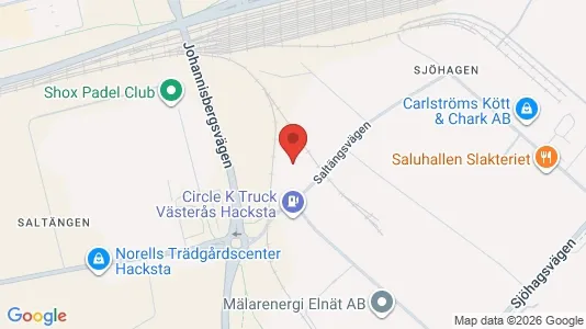 Kontorslokaler att hyra i Västerås - kort over placeringen