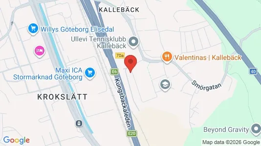 Affärslokaler att hyra i Örgryte-Härlanda - kort over placeringen