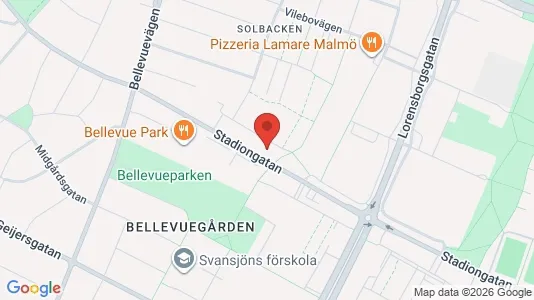 Kontorslokaler att hyra i Malmö Centrum - kort over placeringen