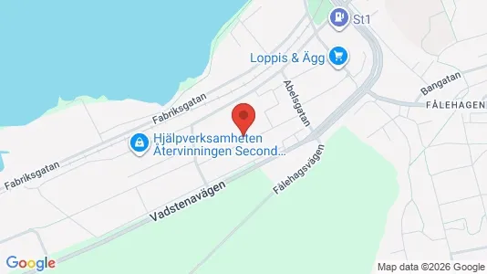 Affärslokaler till försäljning i Motala - kort over placeringen