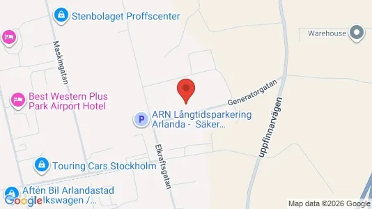 Industrilokaler att hyra i Sigtuna - kort over placeringen