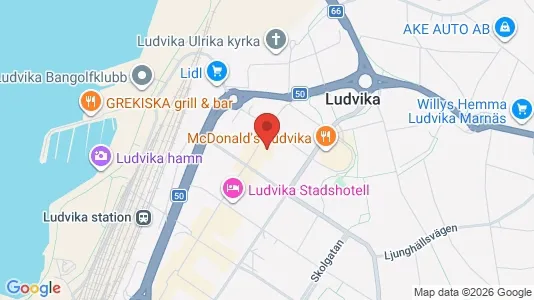 Affärslokaler till försäljning i Ludvika - Bild från Google Street View